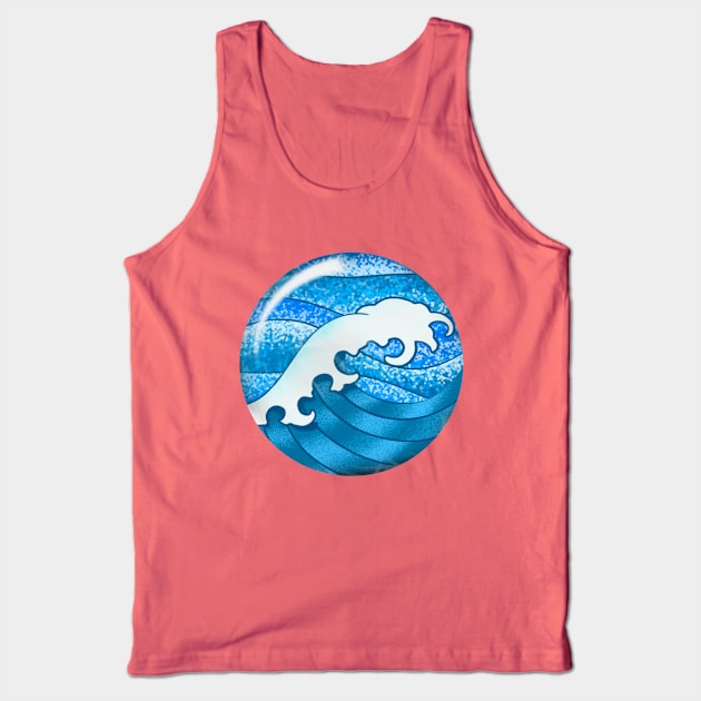 Wave Tank Top by Matross art